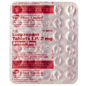 Ativan Pfizer (Lorazepam 2mg)